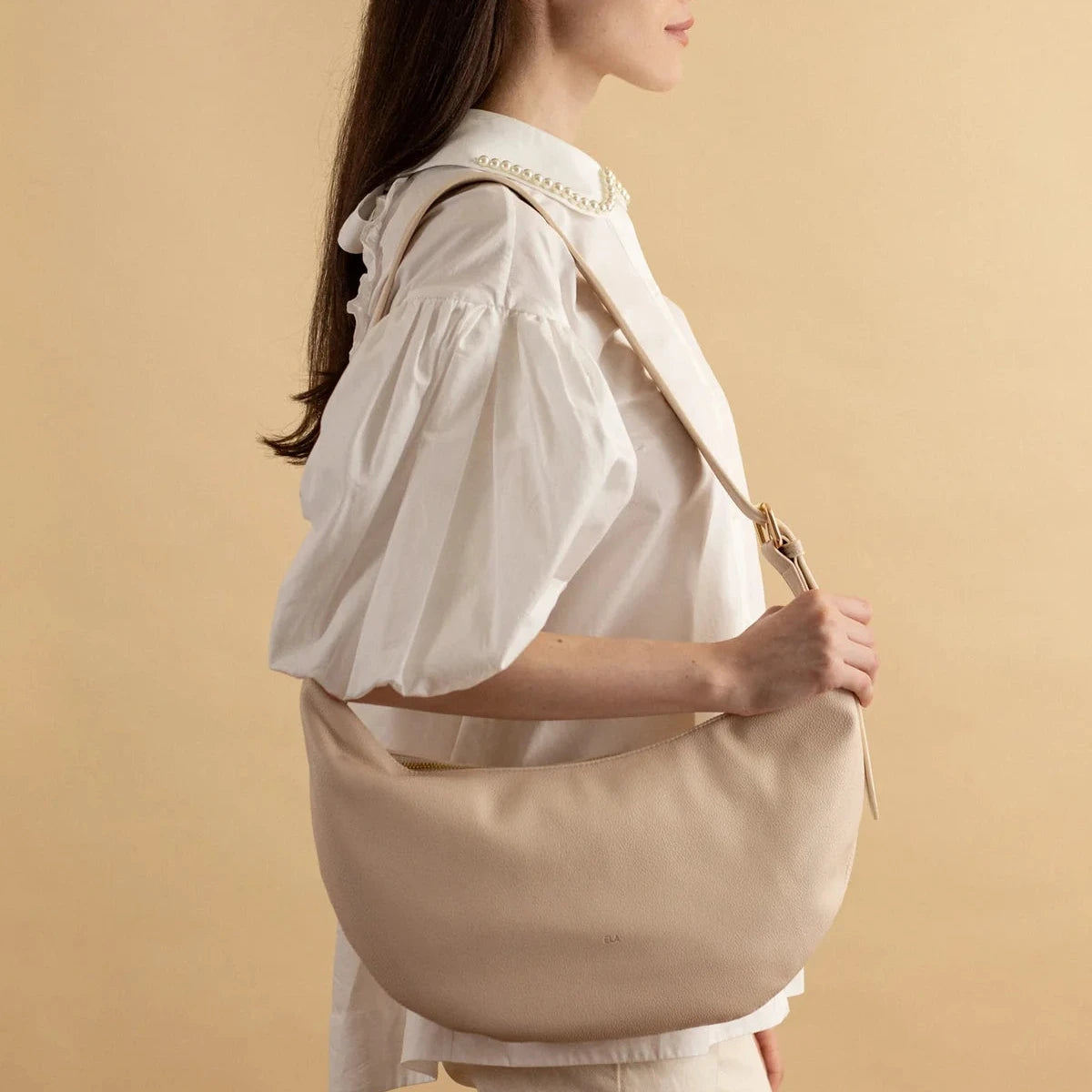 Slouchy Crossbody - Ecru