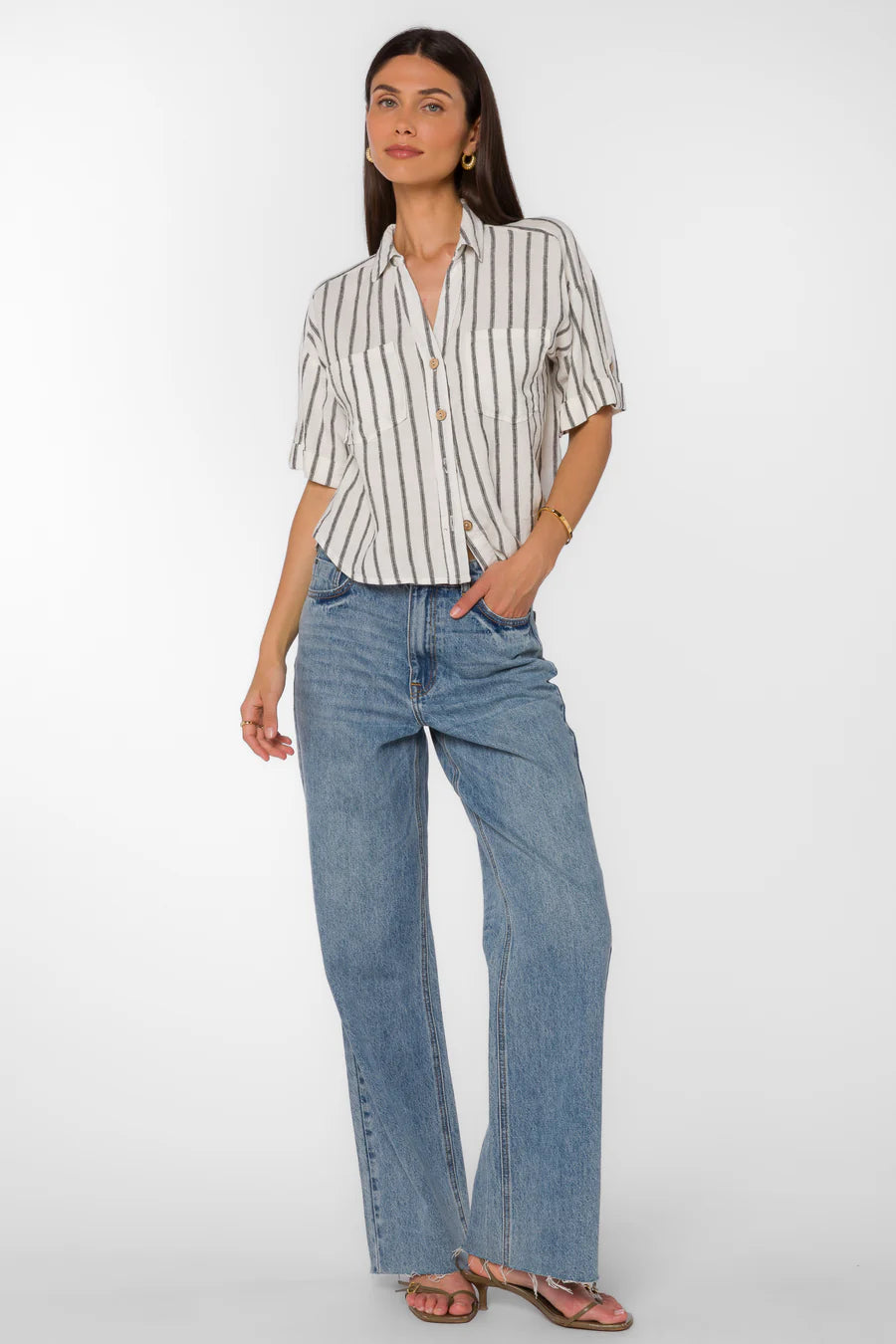 Brandon Shirt - Black Stripe