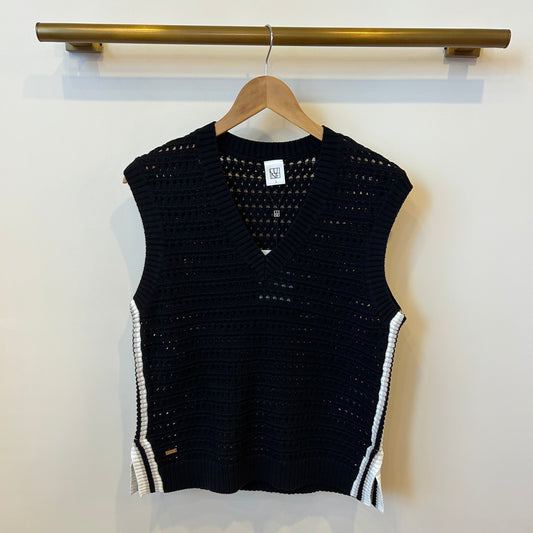 Celeste V-Neck Tank - Black