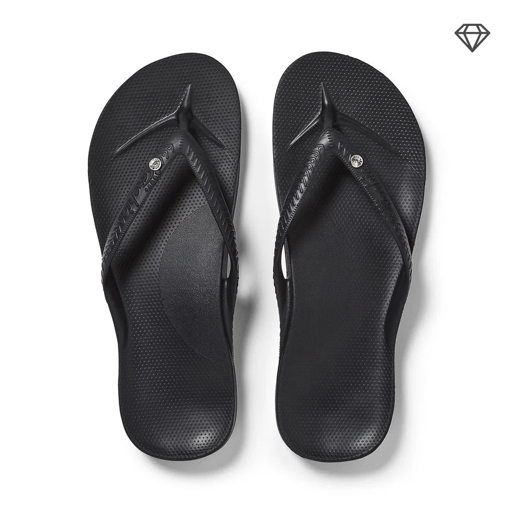 Crystal Flip Flop - Black