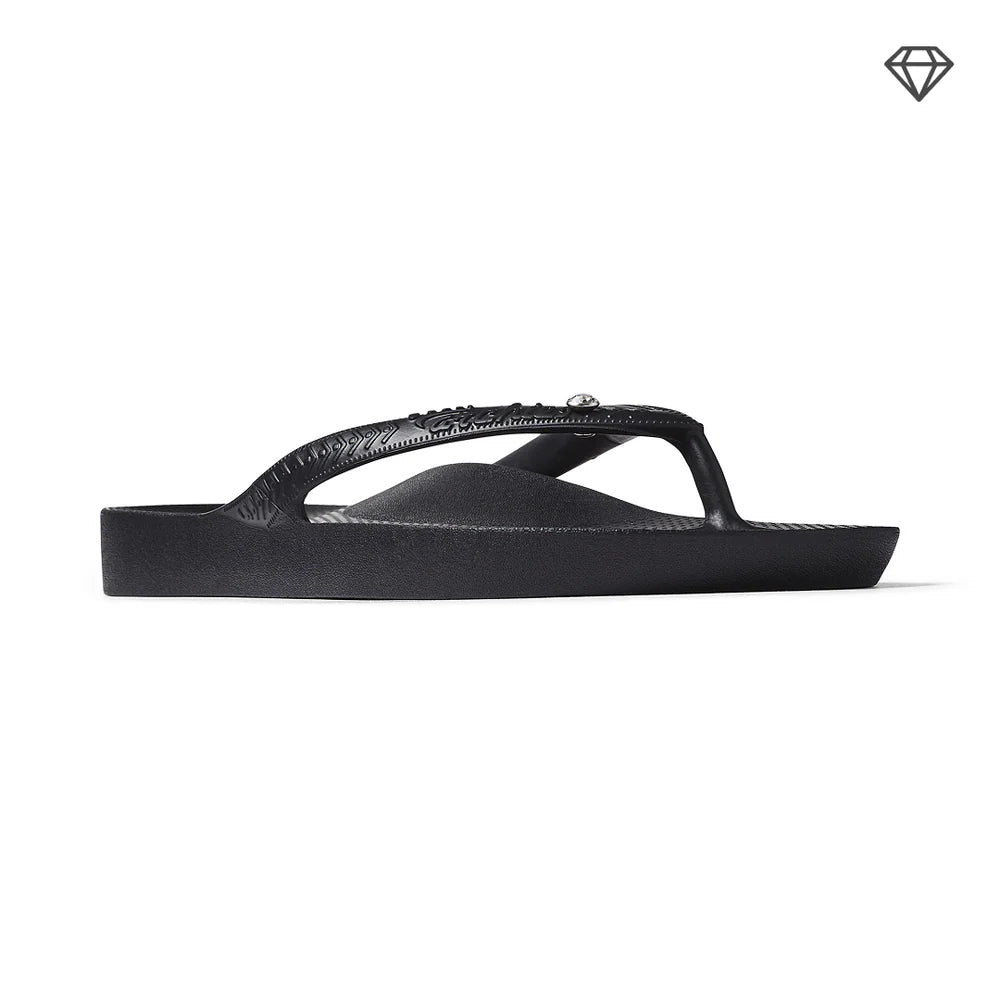 Crystal Flip Flop - Black
