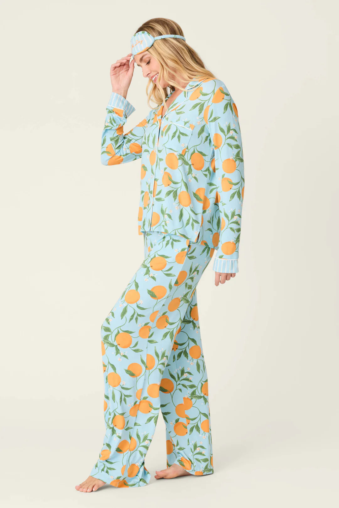 Citrus Dreams PJ Set - Morning Blue