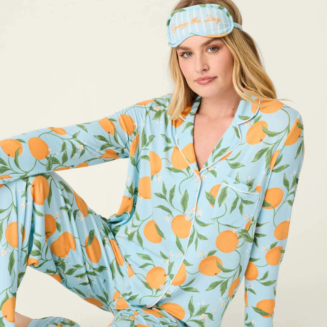 Citrus Dreams PJ Set - Morning Blue