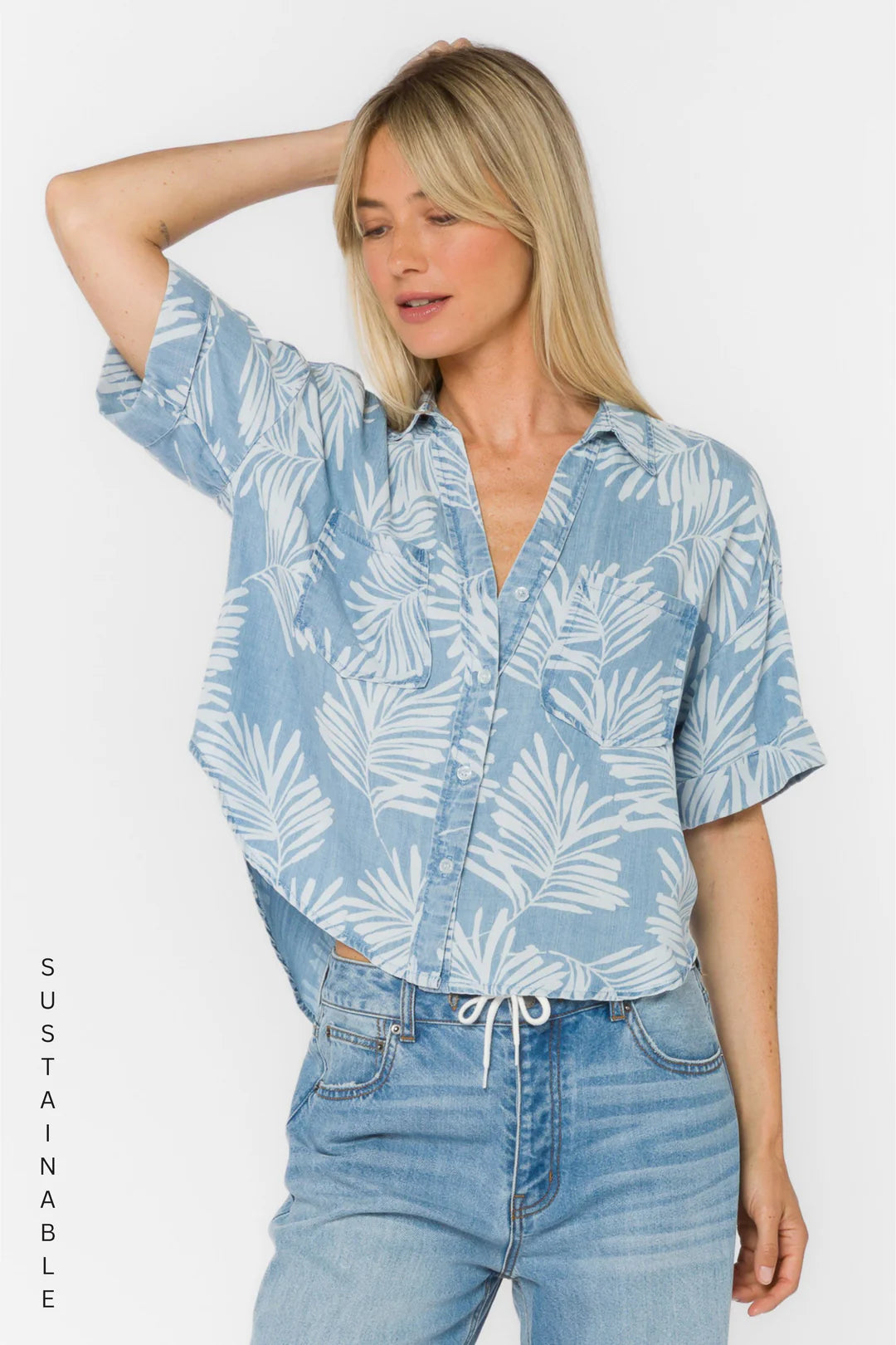 Brandon Palm Leaf Shirt