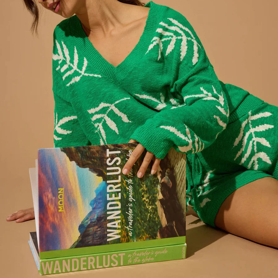 Beachcomber Leaf Print Set - Baja Green