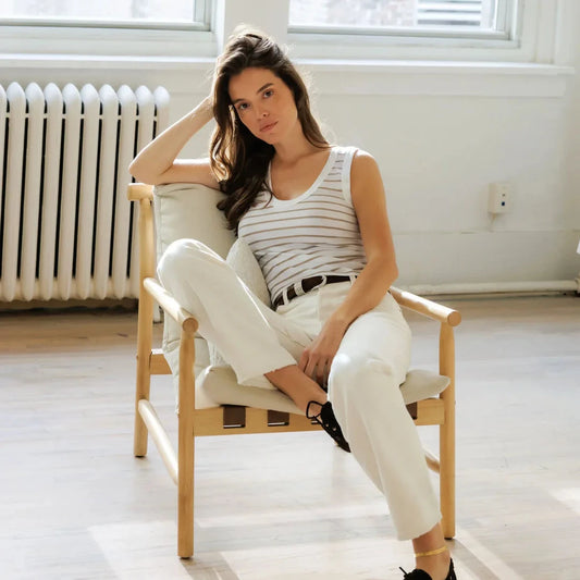Khara Stripe Tank - Driftwood
