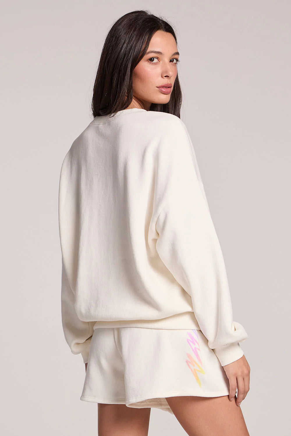 Gradient Bolt Pullover - Coconut Milk
