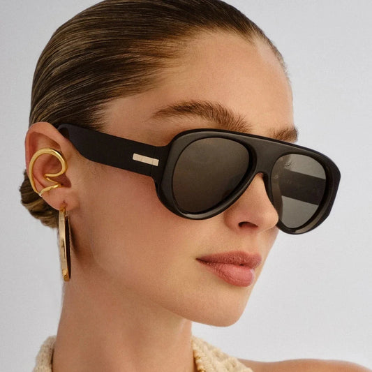 Dream Boat Sunglasses - Black / Khaki Polarized