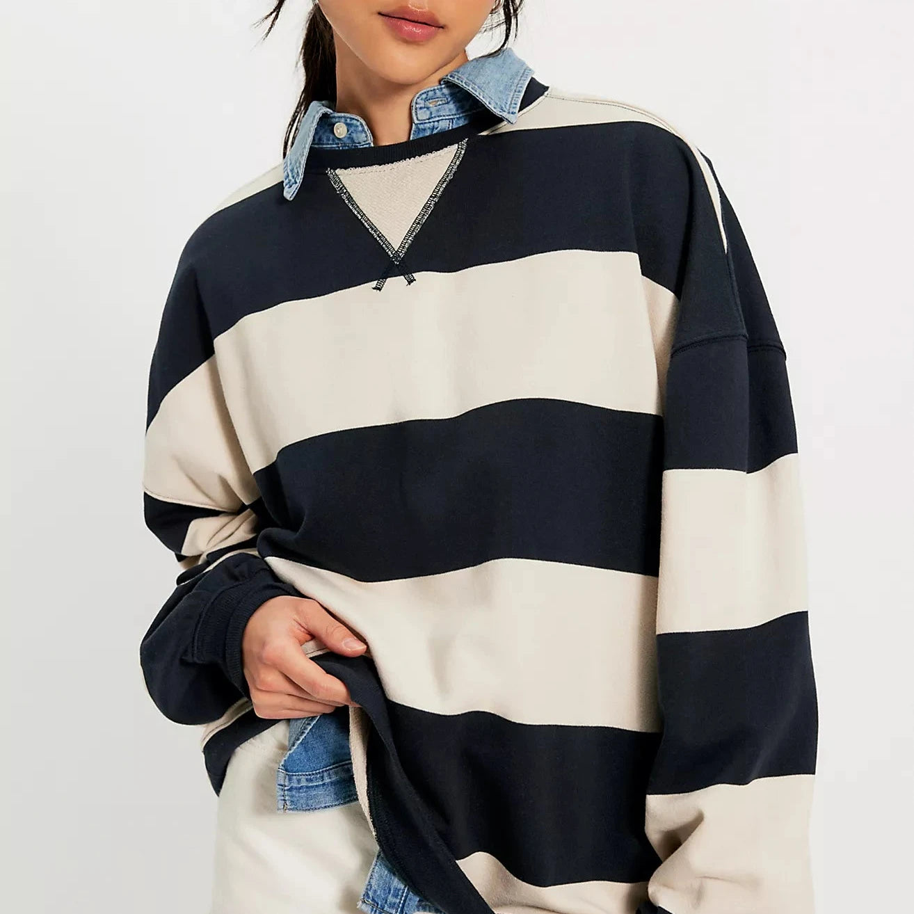 Classic Striped Oversized - Black Combo
