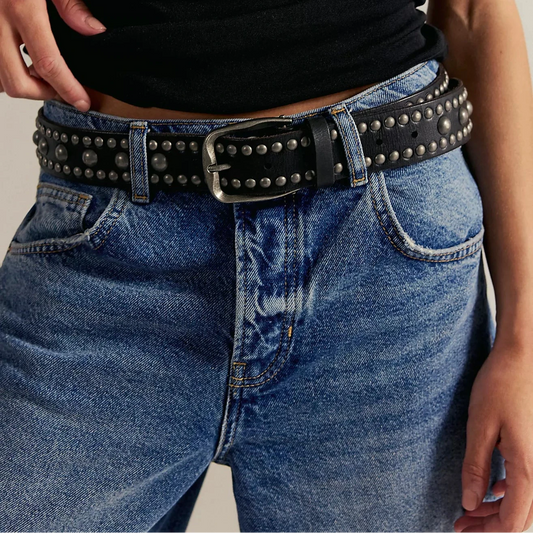 Sola Stud Belt - Black