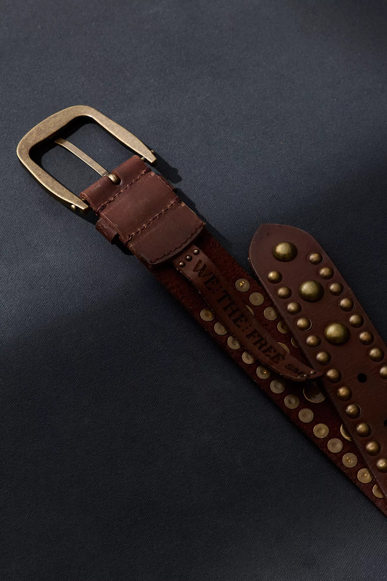 Sola Stud Belt - Cognac