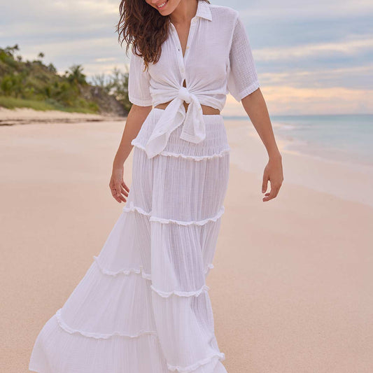 Reef Convertible Skirt - White
