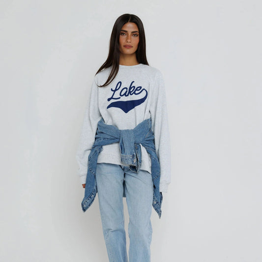 Lake Raglan Sweatshirt - Heather Ash