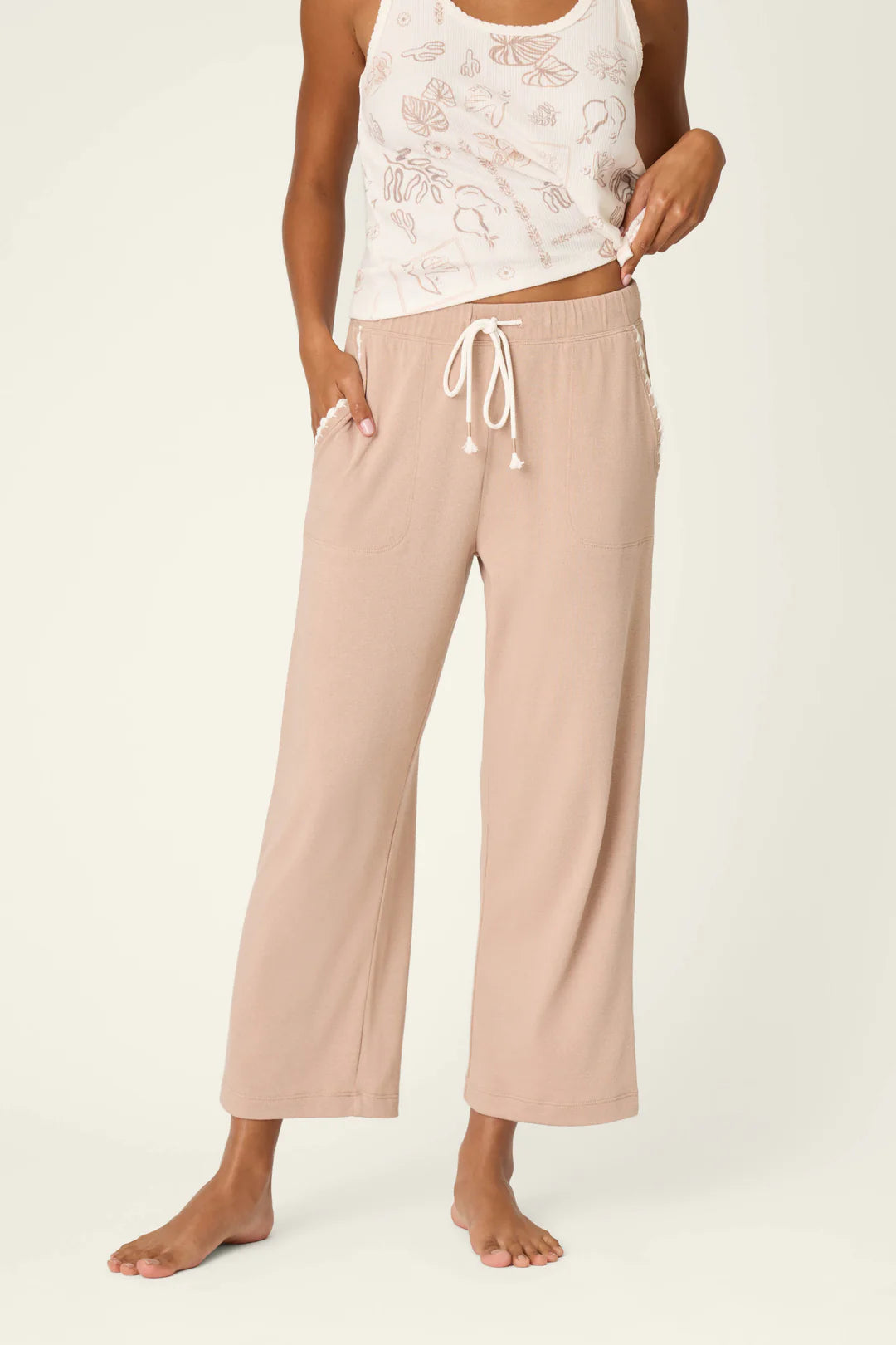 Palms Away Pant - Warm Taupe