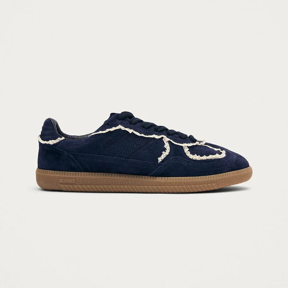 Tb. 490 Crochet Leather Sneakers - Navy