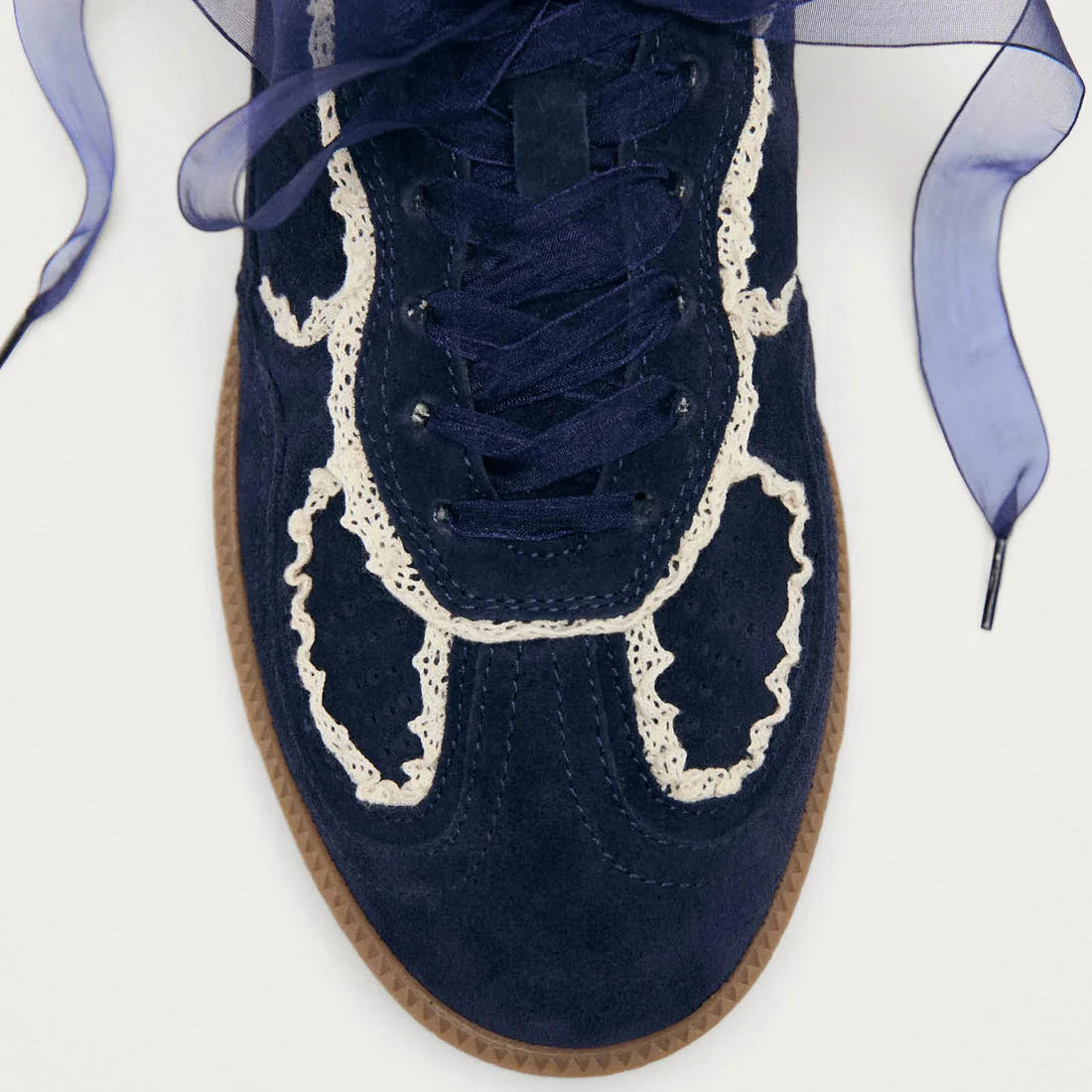 Tb. 490 Crochet Leather Sneakers - Navy