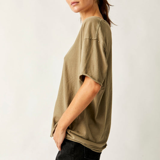 We The Free Nina Tee - Olive Stone