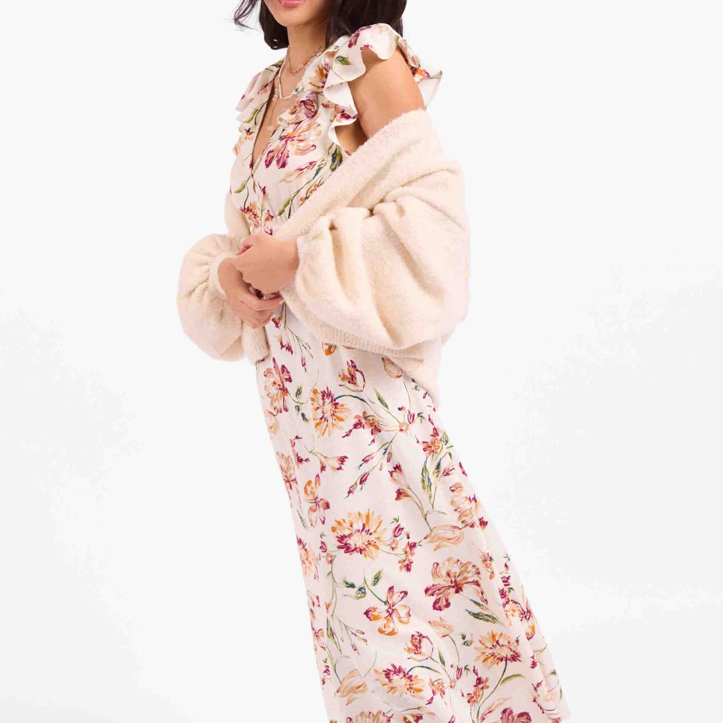 Marley Dolman Cardigan - Ivory