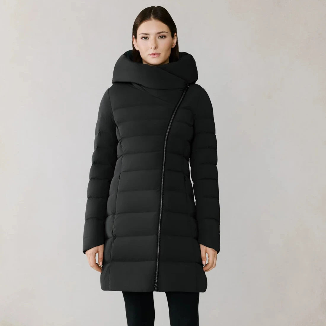 Judy-M Stretch Down Coat - Black