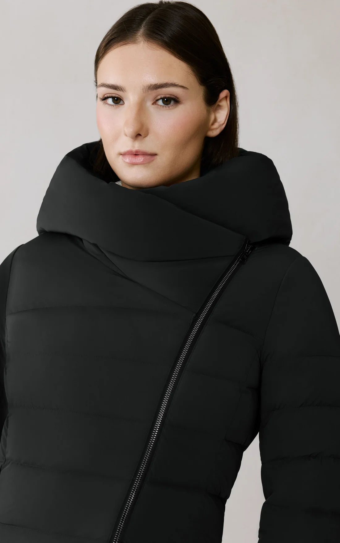 Judy-M Stretch Down Coat - Black