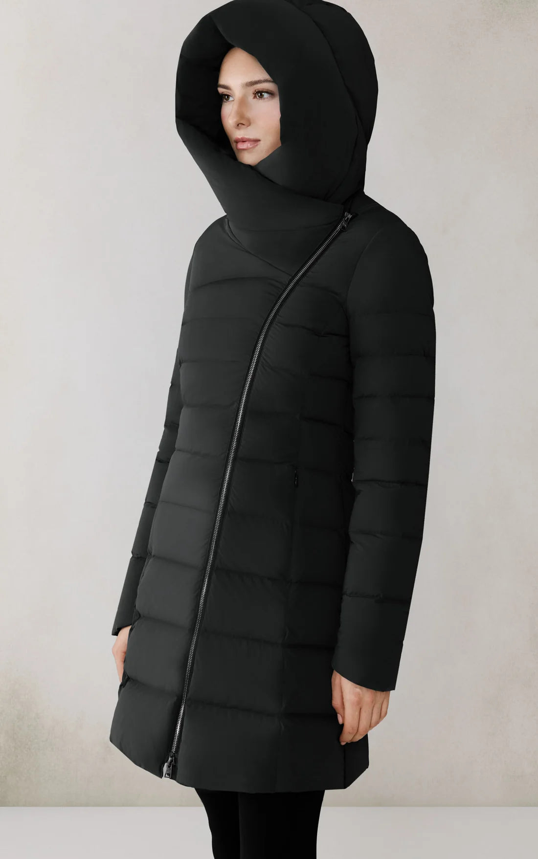 Judy-M Stretch Down Coat - Black