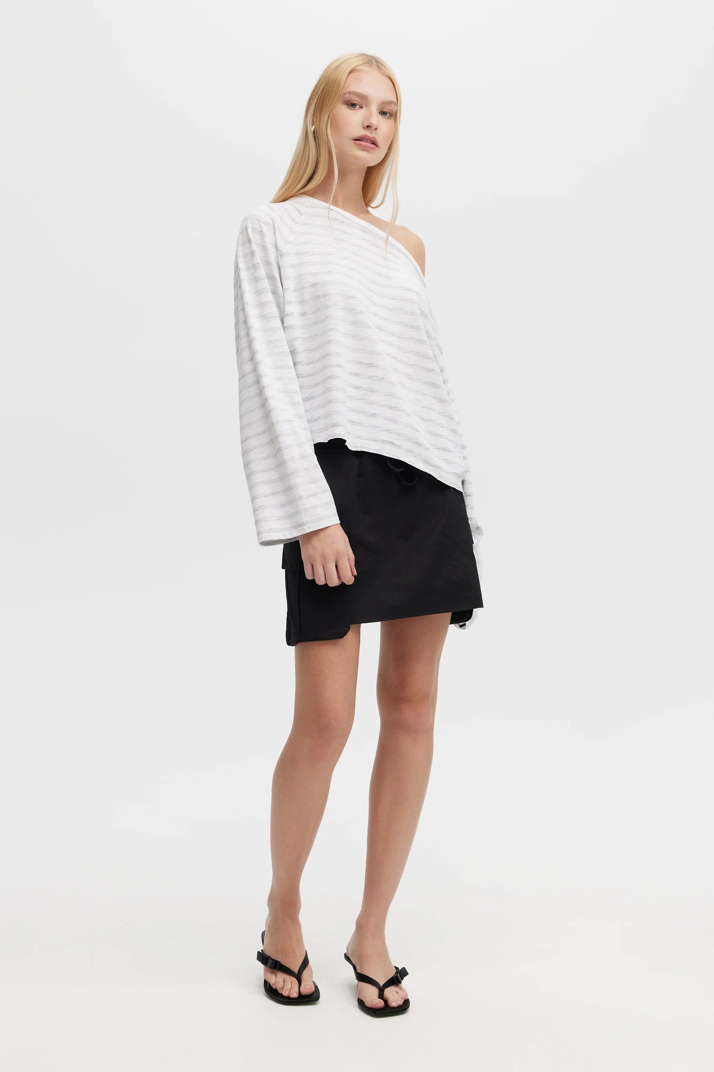 Anita Boatneck - Striped White