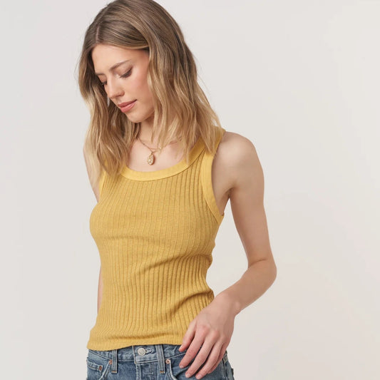 Cooper Sweater Rib Tank - Honeycrisp
