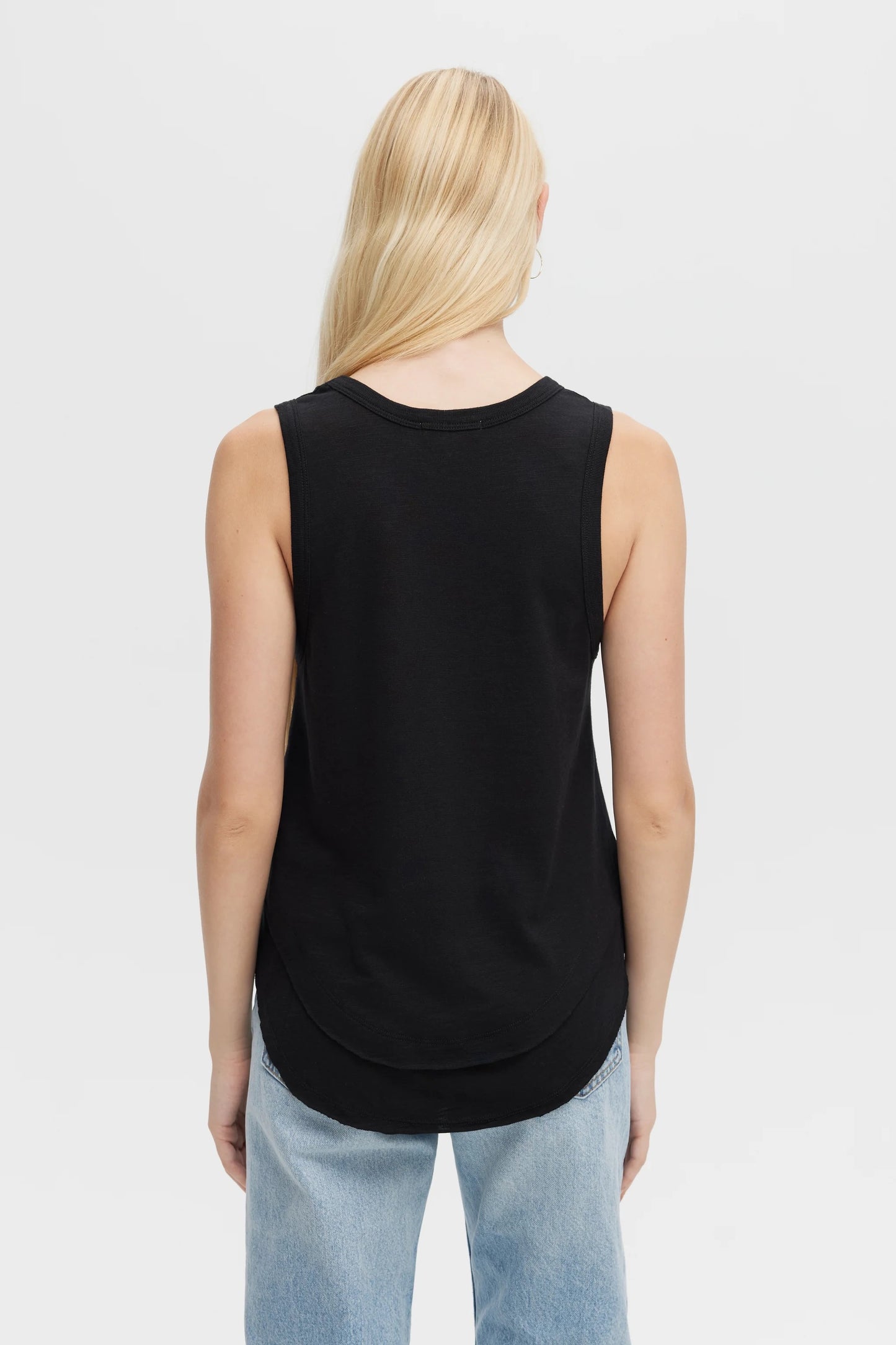 Ava Layered Tank - Black