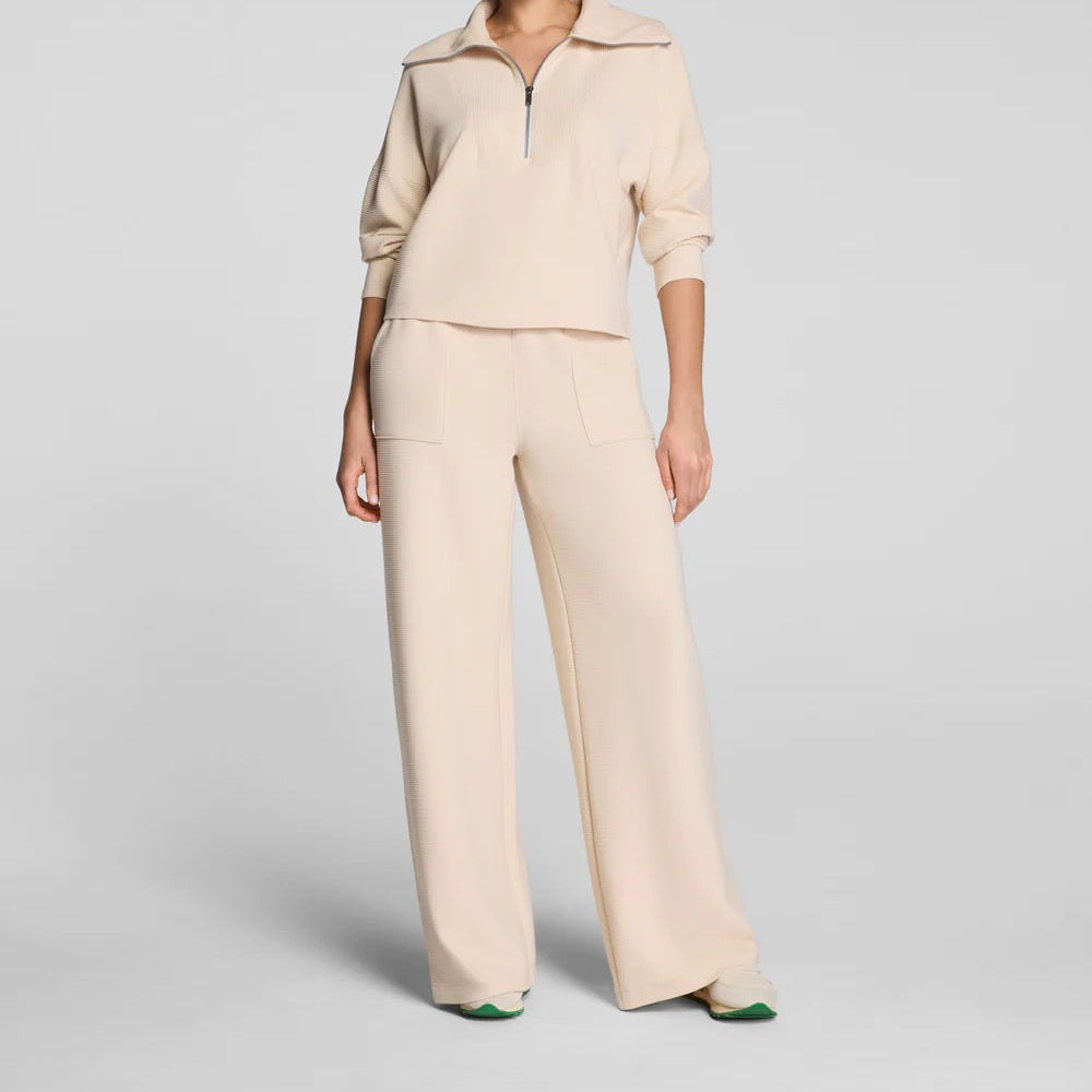 AirEssentials French Rib Wide Leg Pant - Toasted Coconut