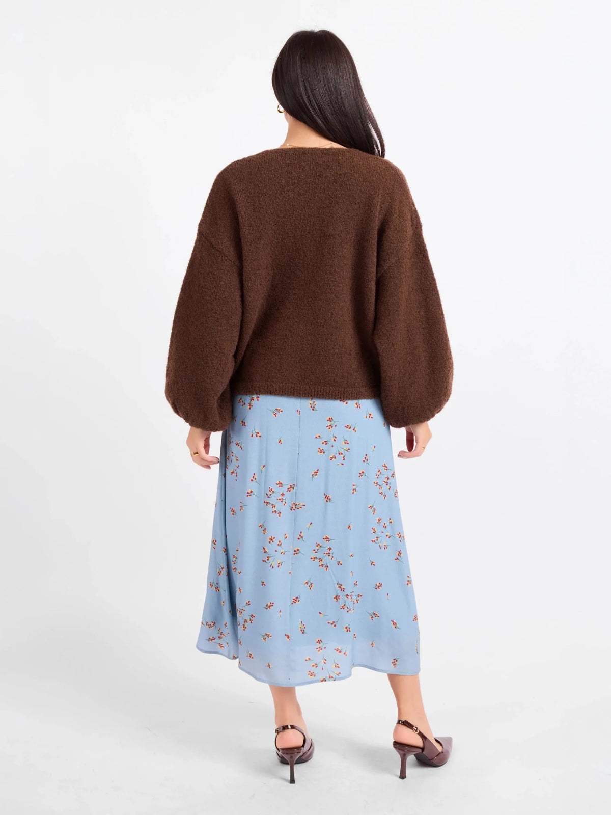 Marley Dolman Sleeve Cardigan - Dark Brown