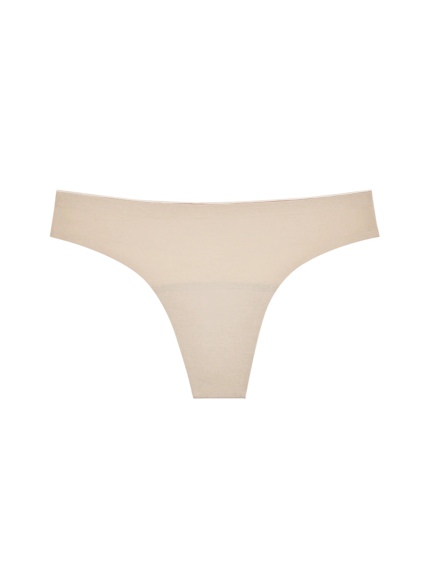 Seamless Low-Mid Thong - Beige