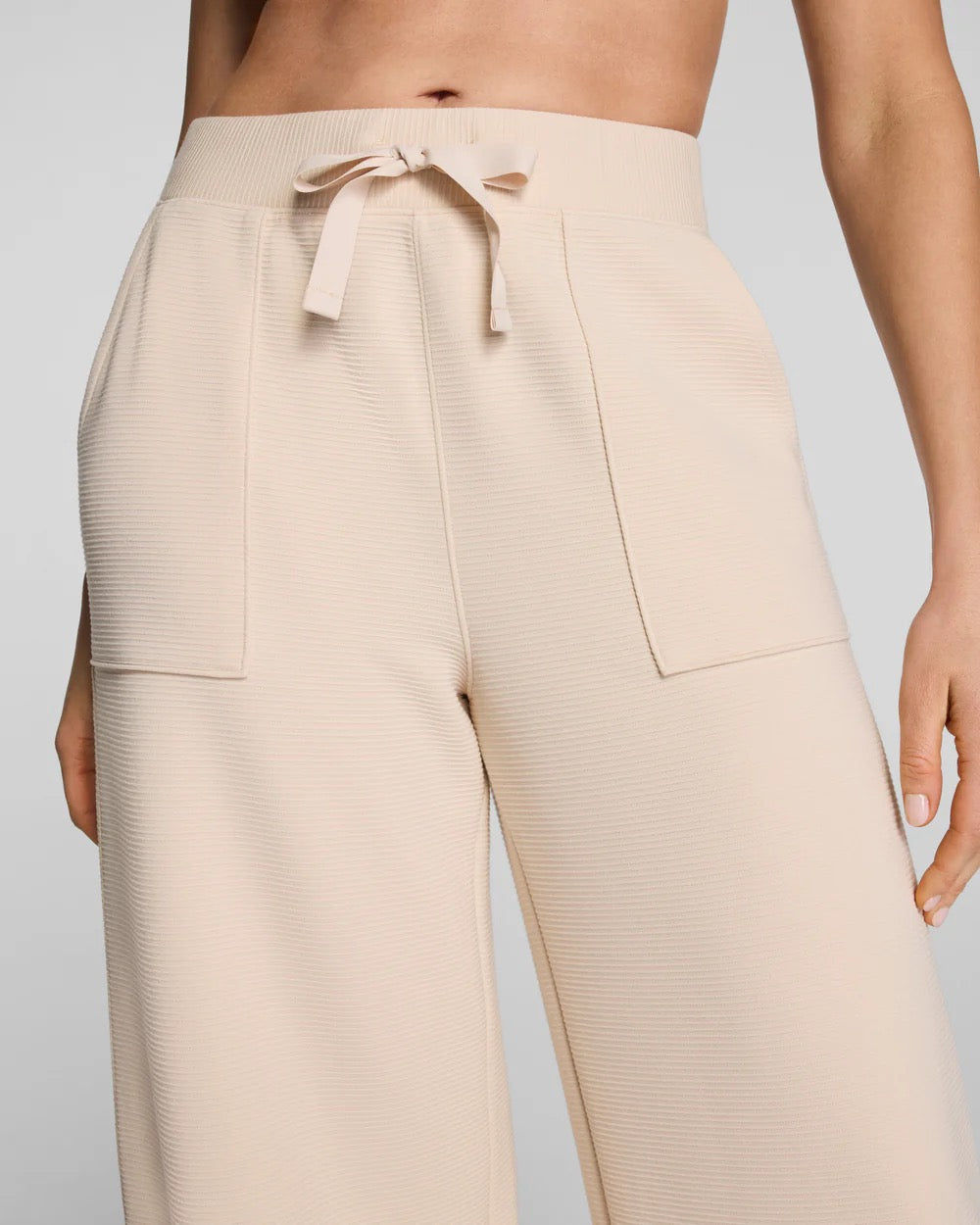AirEssentials French Rib Wide Leg Pant - Toasted Coconut
