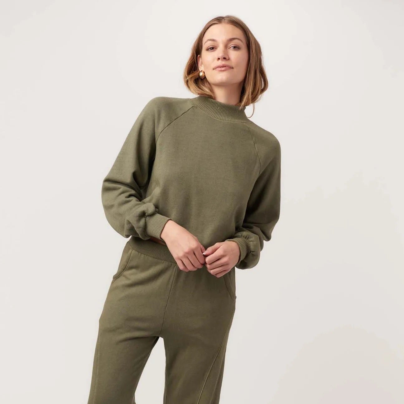 Time To Chill Sweatshirt - Dusty Olive
