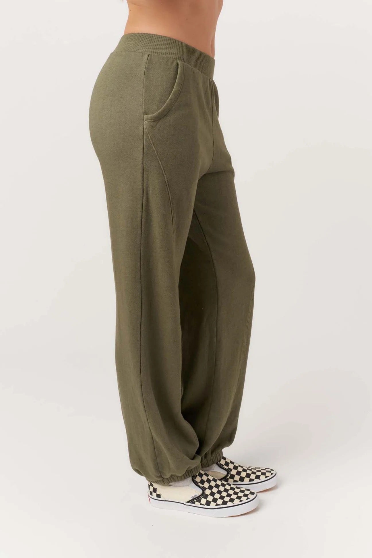 Time To Chill Jogger - Dusty Olive