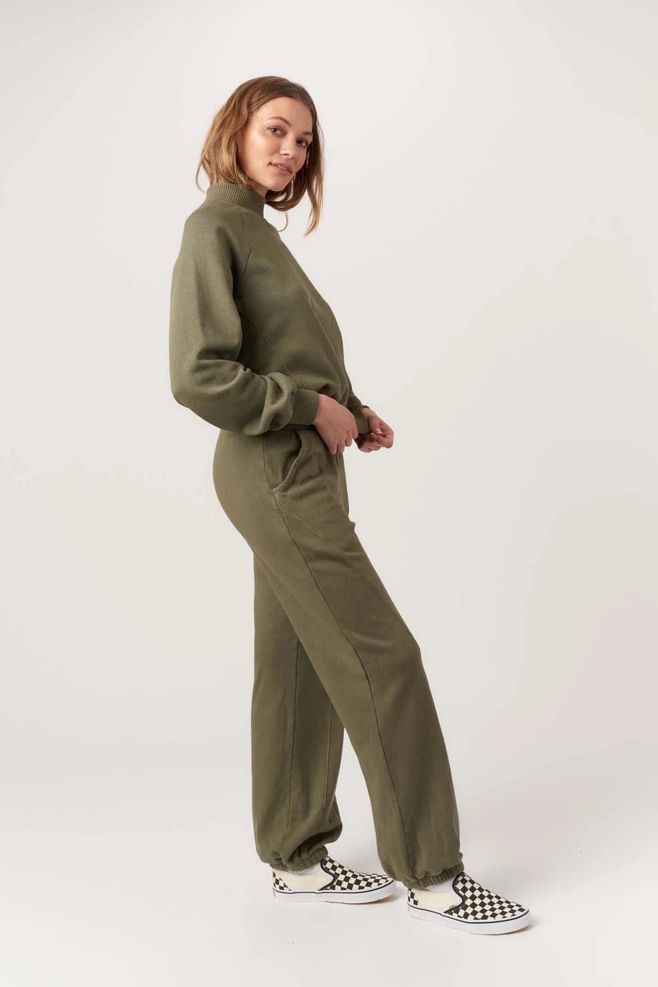 Time To Chill Sweatshirt - Dusty Olive