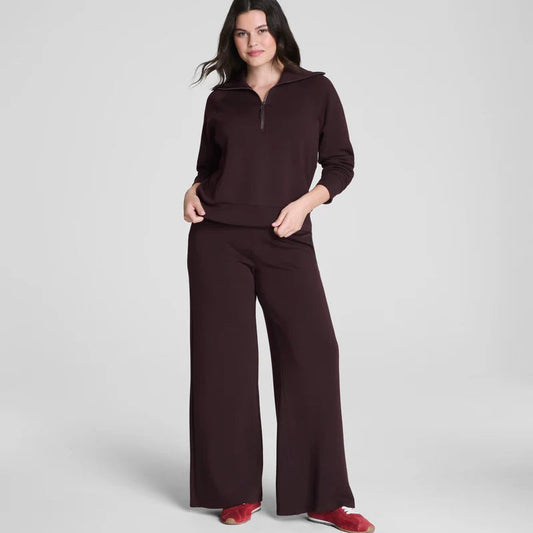 AirEssentials Wide Leg Pant - Truffle Brown