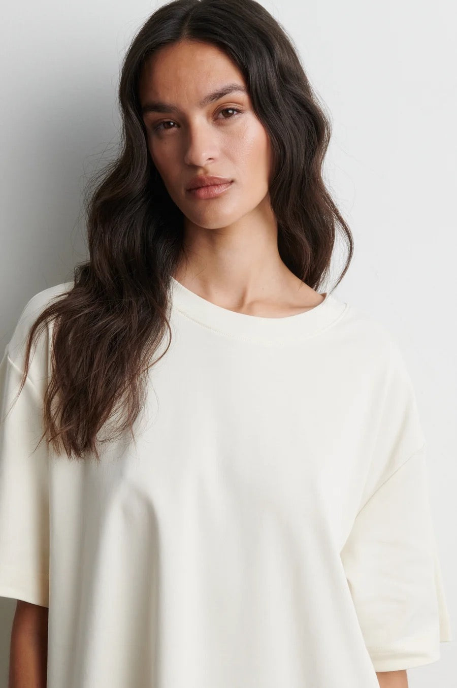 Vaccara Lace Tee - Egret