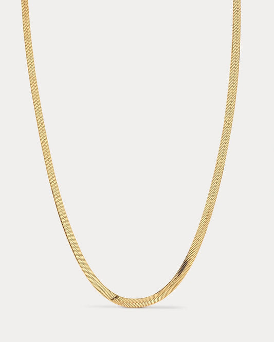 Classic Herringbone Chain - Gold