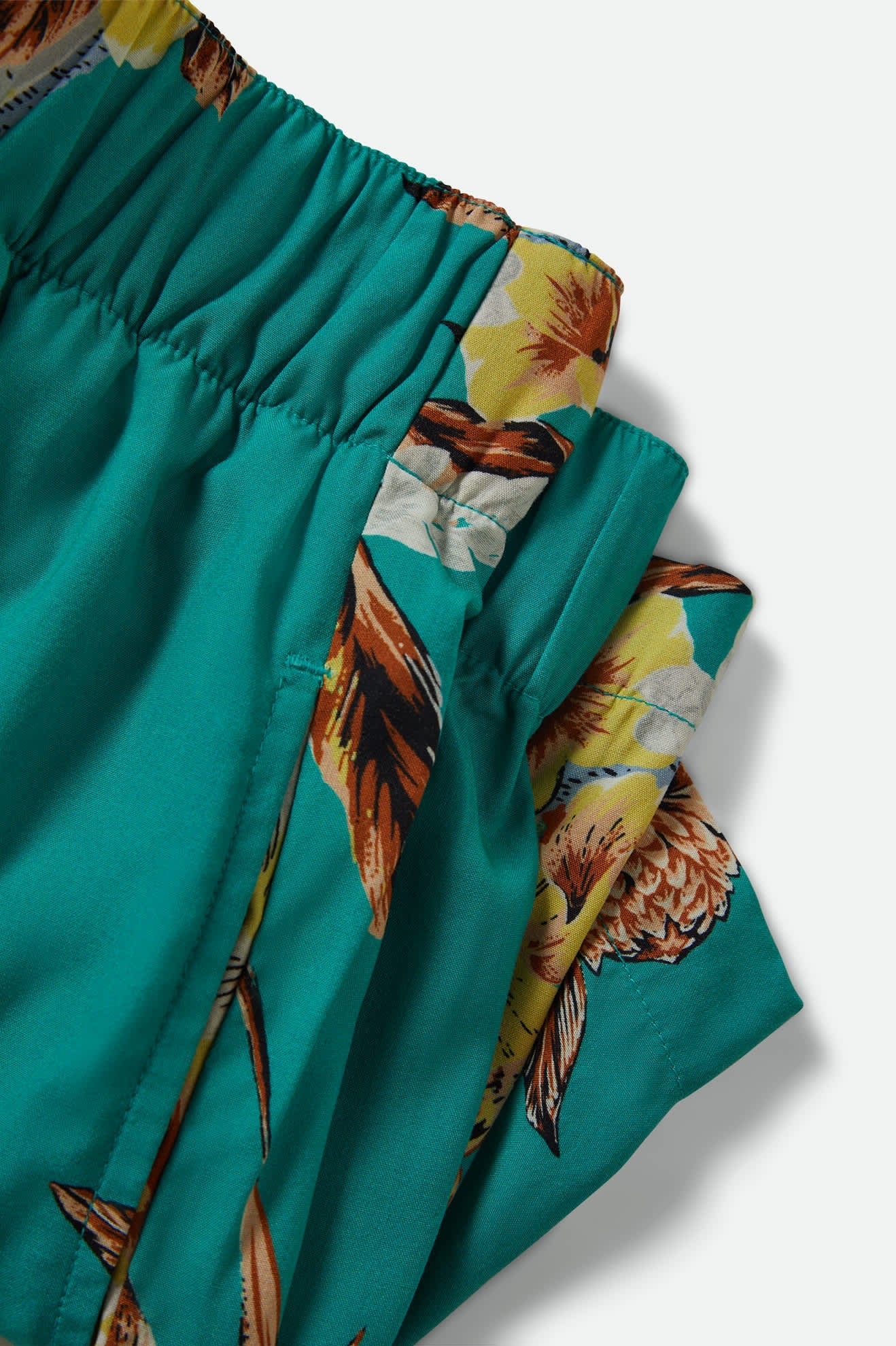 Campos Short - Retro Green Floral