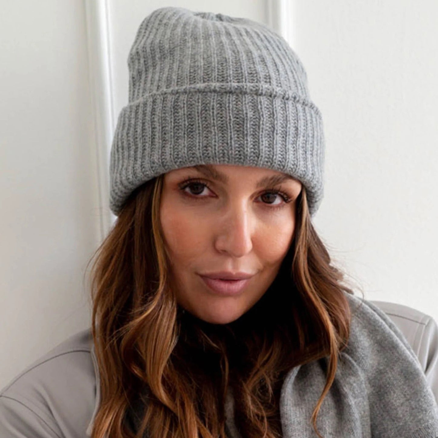 Knitted Hat - Silver