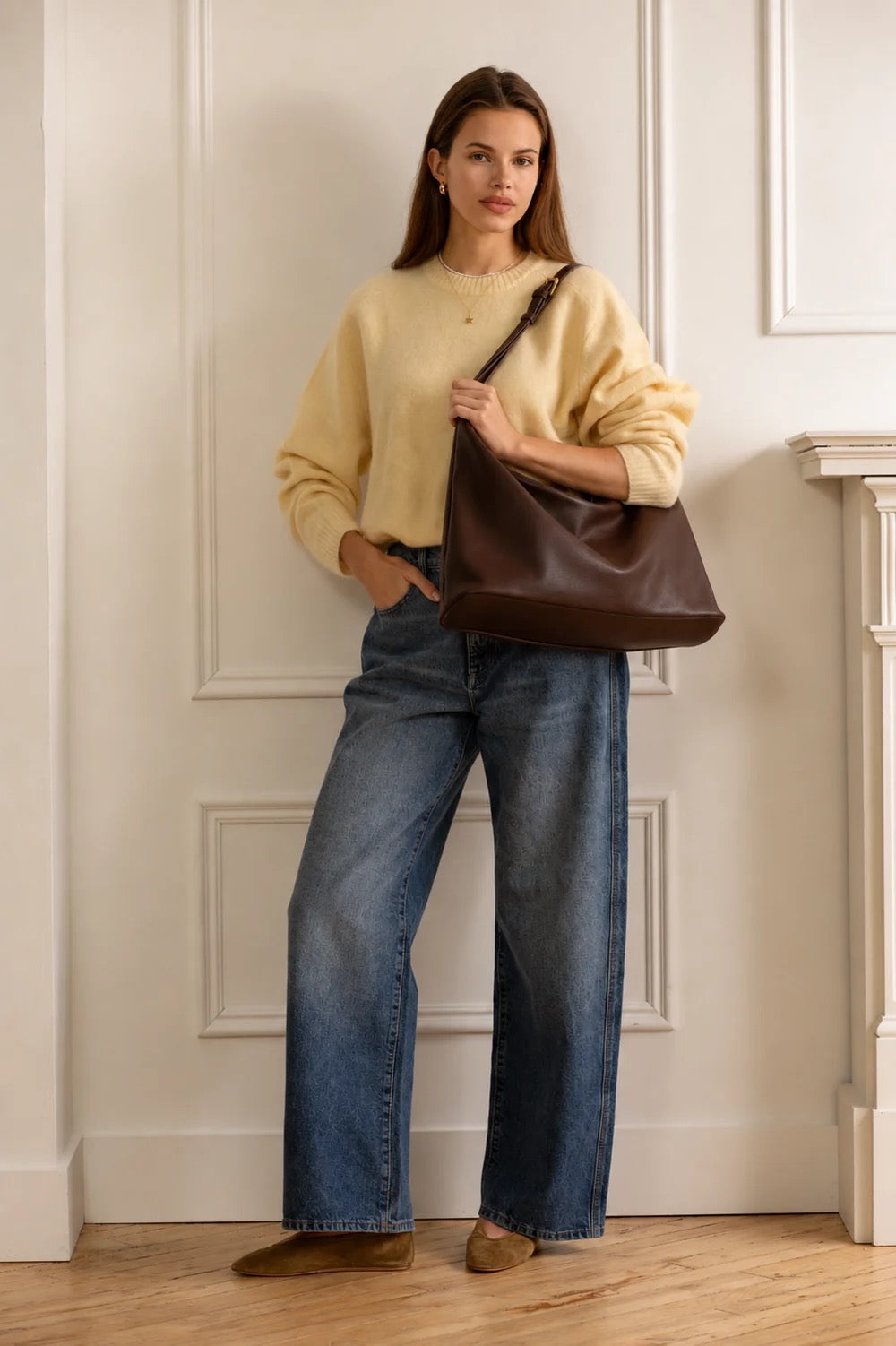 Triangle Bag - Chocolate Brown