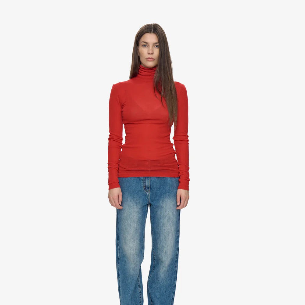 Pernilles Turtleneck - Goji Berry