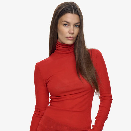 Pernilles Turtleneck - Goji Berry