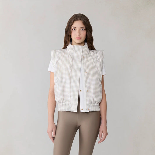 Brenna Reversible Vest - Light Oak