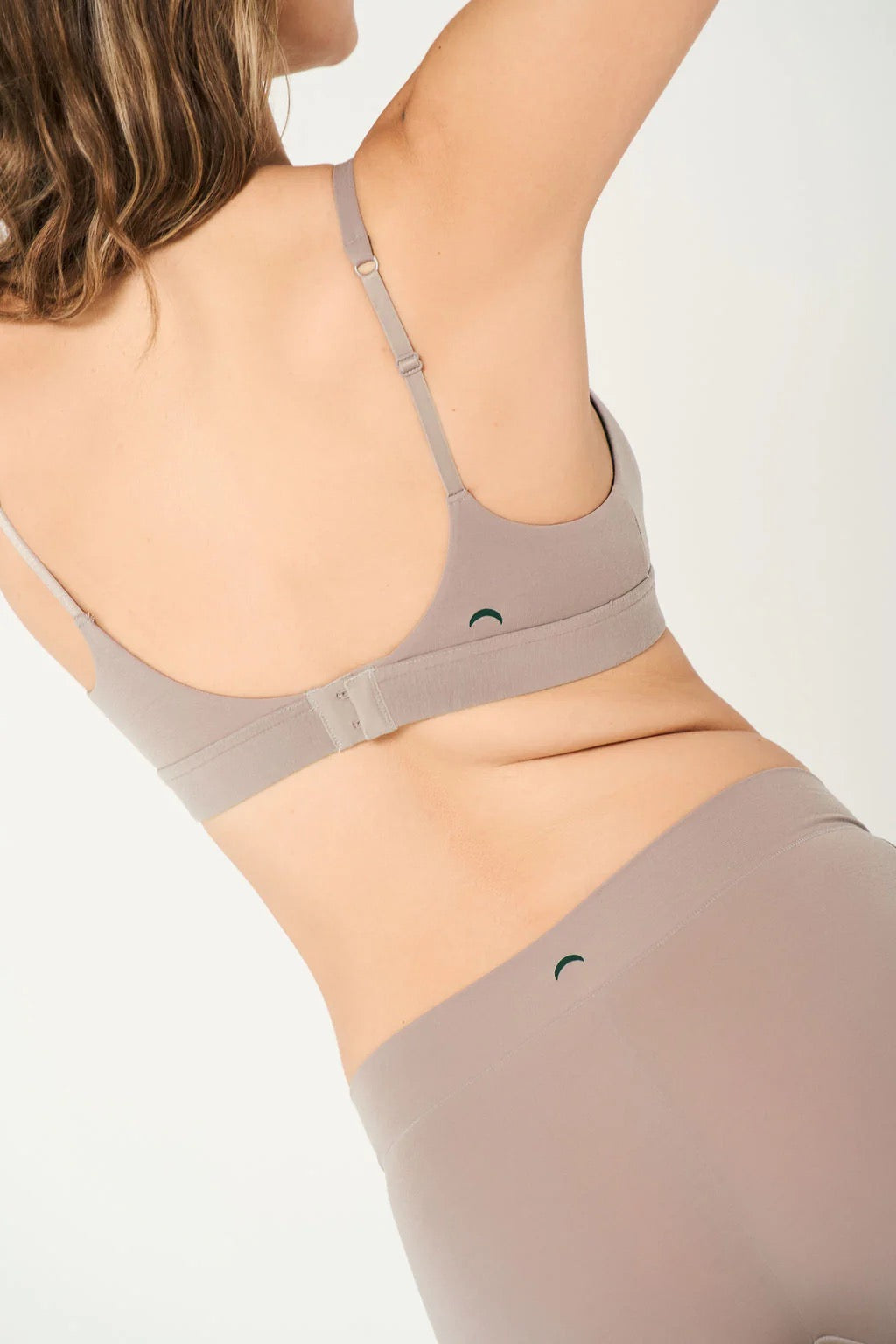 Crossover Bra - Pebble