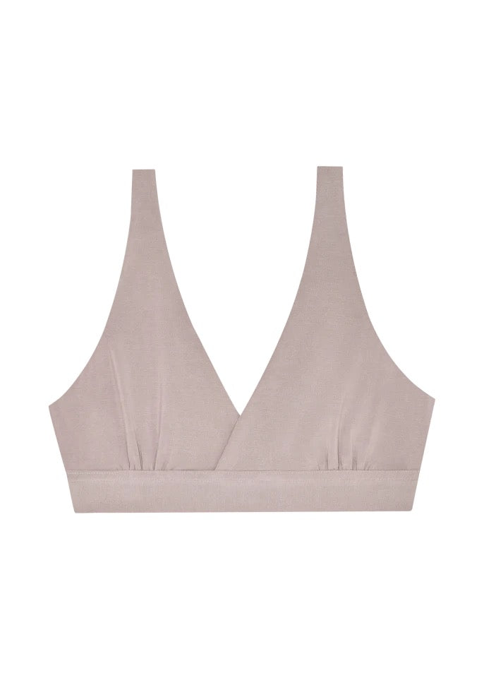 Crossover Bra - Pebble