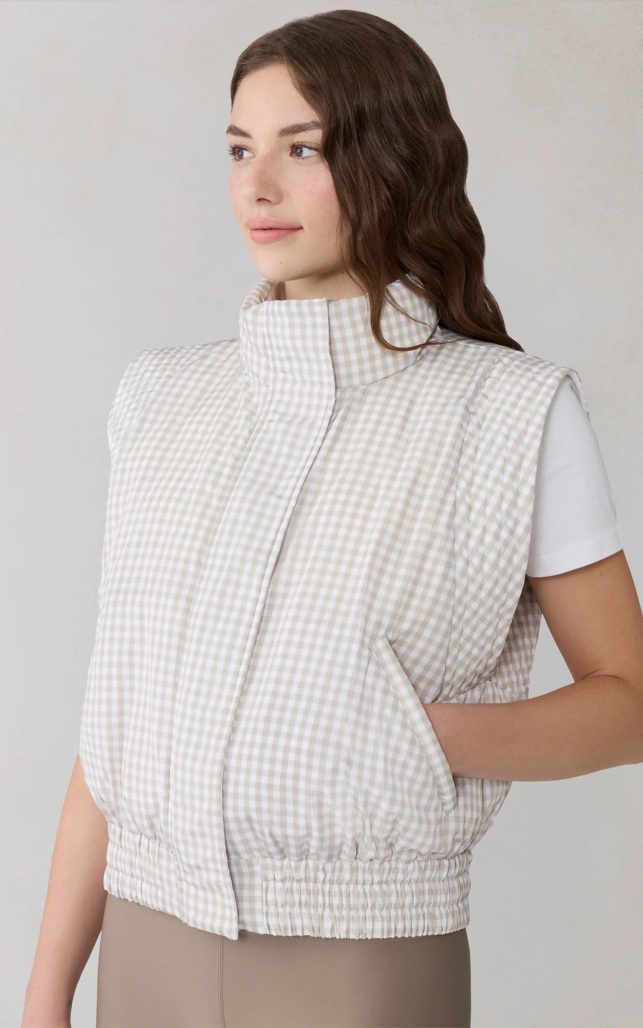 Brenna Reversible Vest - Light Oak