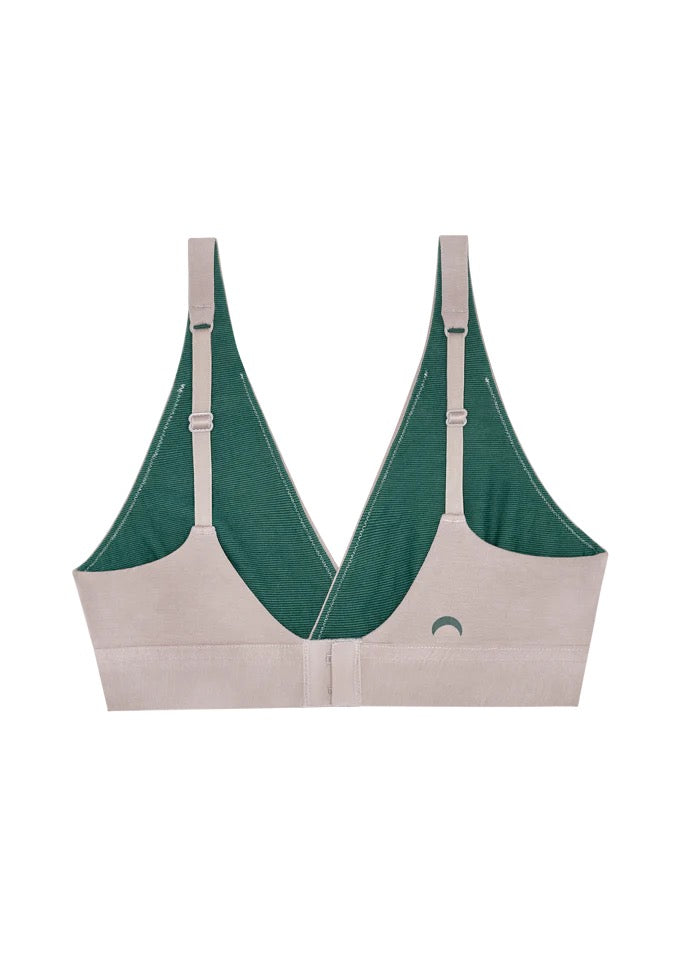 Crossover Bra - Pebble