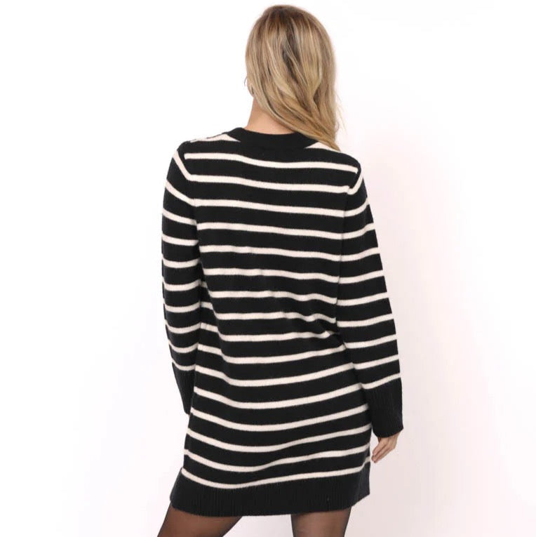 Sheri Striped Mini Sweater Dress
