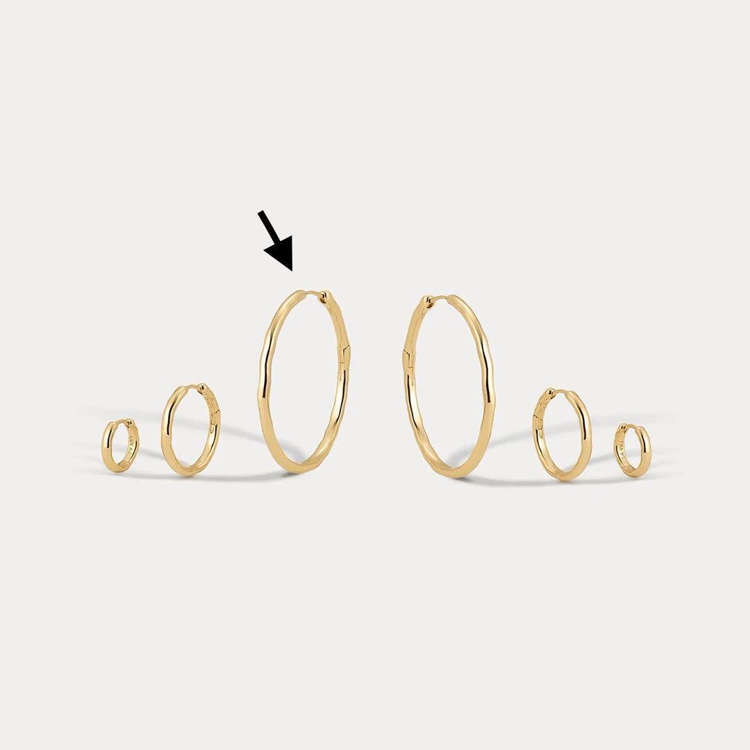 Granada Large Hoops - Gold